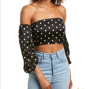 Cami NYC Misha crop top 100% silk
